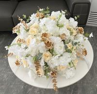 Bouquet de mariage en gros, arrangement de décoration de table de mariage, boule de fleurs artificielles