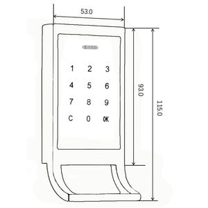 מסך מגע נעילה נעילה יוגה דיגיטלית + חדר כושר נעילה ביליארד-נעילה חדר - Product Image 5