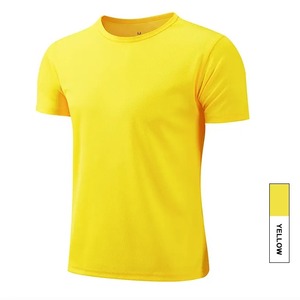 เสื้อยืดพอดีตัวสำหรับผู้ชายเสื้อฟิตเนสแห้งเร็วทำจากโพลีเอสเตอร์สีขาวพิมพ์ลายแบบเรียบพิมพ์ซับลิเมชันสำหรับ100 100% - Product Image 4