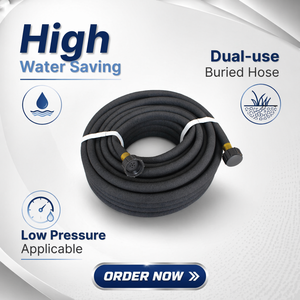 Tuyau d'irrigation goutte-à-goutte poreux et perméable 12/16 mm pour économie d'eau, idéal pour l'irrigation souterraine des fermes, serres et pelouses - Product Image 2