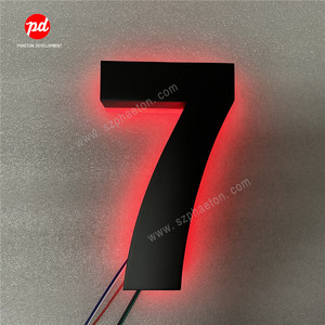 Insegna Professionale con Numero Civico Illuminato a <span class=keywords><strong>LED</strong></span> in Acciaio Inossidabile, Impermeabile, Retroilluminata a <span class=keywords><strong>LED</strong></span> per <span class=keywords><strong>Aziende</strong></span> Pubblicitarie - Product Image 6