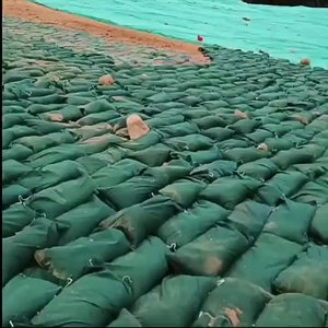 Geotessuto Non Tessuto di Alta Qualità, Sacchi Geotessili Verdi e Neri per Controllo dell'Erosione e Rinforzo di Argini - Product Image 5