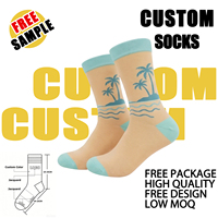 Chaussettes fantaisie unisexes en gros pour hommes, chaussettes habillées, chaussettes amusantes imprimées jacquard colorées