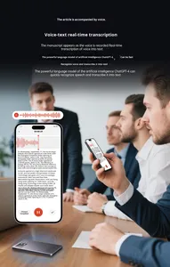 <span class=keywords><strong>Enregistreur</strong></span> vocal IA à abonnement <span class=keywords><strong>gratuit</strong></span>, prise de notes ChatGPT pour réunions, transcription, résumé, mind map |   Enregistrement 36H avec bouton de démarrage 64 Go - Product Image 2