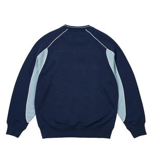 Basketball Piping 100% Cotton Color Block Unisex <b>Crew</b> <b>Neck</b> Fleece Windproof ODM Spring <b>Sweatshirt</b> - Product Image 2