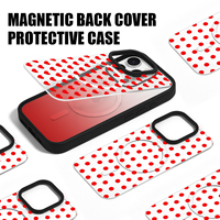 Coque de téléphone magnétique 3-en-1 avec protection d'écran remplaçable en TPU et PC pour iPhone 17 16 15 14, impressions personnalisées, logo OEM