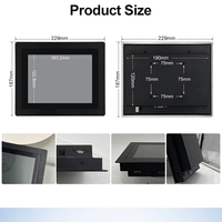 Monitor Industri Tahan Air IP65 7 8 9 10 12 15 Inci Layar Sentuh IPS Datar Sejati Layar Sentuh Industri Murah