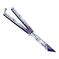 Couteau pliant miniature personnalisé sans verrouillage, porte-clés, outil EDC portable, artisanat métallique, camping en plein air, décoration de la maison, cadeau