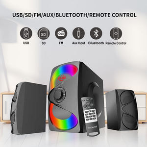 Haut-parleurs audio domestiques professionnels multimédias 2.1 de haute qualité avec télécommande et son puissant - Product Image 4