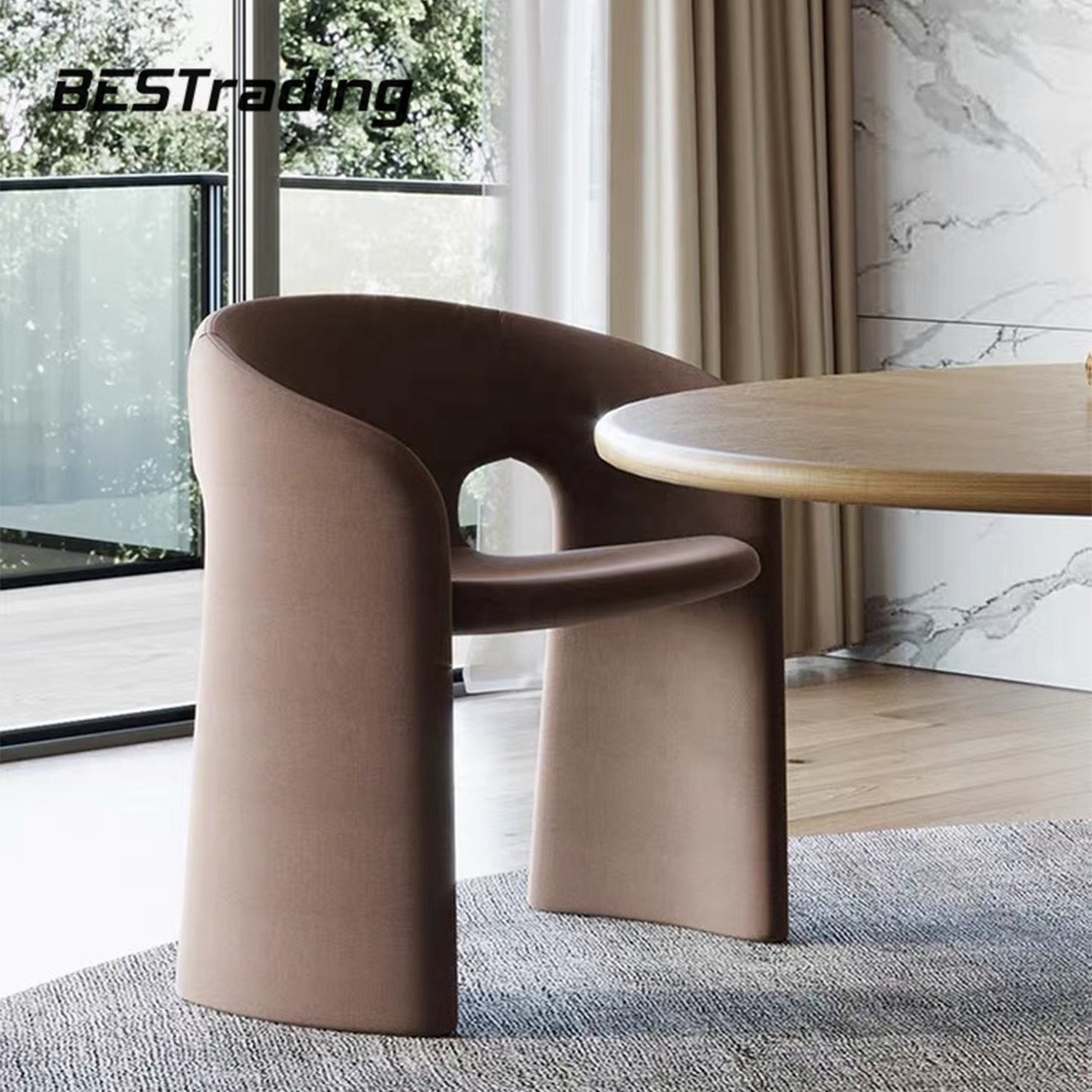 2021 новый дизайн, удобное кожаное кресло на руку, кожаные обеденные стулья