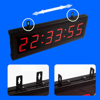 Minuterie de boxe de fitness à télécommande, minuterie numérique de compte à rebours, entraînements par intervalles, minuterie d'entraînement, horloge murale numérique, chronomètre