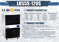 LB55A 30KG OEM Machine à glaçons Offre Spéciale commerciale à haut rendement