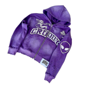 Sudaderas con Capucha Extra Grandes de Algodón con Pedrería de 400 Gsm y 500 Gsm, Personalizables con Logotipo - Product Image 1