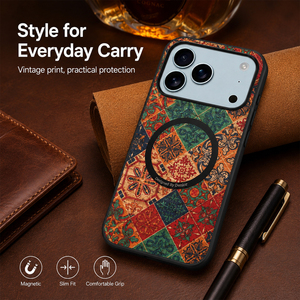 Étui de téléphone magnétique sans fil en liège écologique Denior, compatible avec toutes les séries <span class=keywords><strong>Apple</strong></span> 17/16/15/14/13/12 - Product Image 4