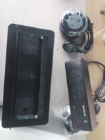 Prise de table de haute qualité, PDU à montage en surface de bureau, 2 prises simples (A+C) avec interrupteur marche/arrêt, câble de 3 m, prise UK 16A, 1 USB-A/1 non mis à la terre