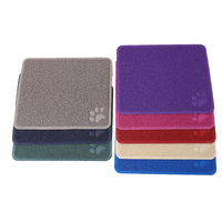 Tapis rectangulaires en PVC souple pour cages d'animaux de petite taille - Écologiques, amovibles et lavables, emballés en carton, pour toutes les saisons, utilisation intérieure estivale