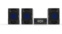 Amplificateur sans fil 2.1 canaux 2.0 100W haute puissance avec sortie USB et radio FM pour mini-système 5.0, haut-parleur en bois et plastique, réglages d'égaliseur