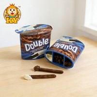 Bâtonnets de biscuits au chocolat OEM en gros avec lait sucré et confiture de chocolat liquide