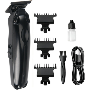 Full Metal Shell <strong>Hair</strong> Trimmer 1500mAh Battery 2.5 Hour Runtime With Black Tooth Blade <strong>Hair</strong> <strong>Clipper</strong> - Product Image 1