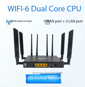 <span class=keywords><strong>Router</strong></span> inalámbrico industrial 5G con tarjeta SIM <span class=keywords><strong>AX3000</strong></span> de doble banda Gigabit WiFi 6, versión global - Product Image 1