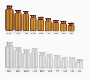 Viales de Muestra de Vidrio Impresos Personalizados con MOQ Bajo, Botellas de Vidrio Transparente/Ámbar de 3/5/10 ml con Cierre a Presión - Product Image 5