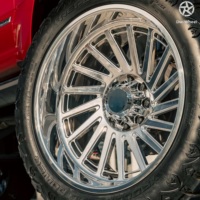 Jantes en alliage d'aluminium forgé DW 20x12 22x12 24x14 26 pouces à déport profond pour pick-up, jantes polies pour Ford F-150 F-250 F-350