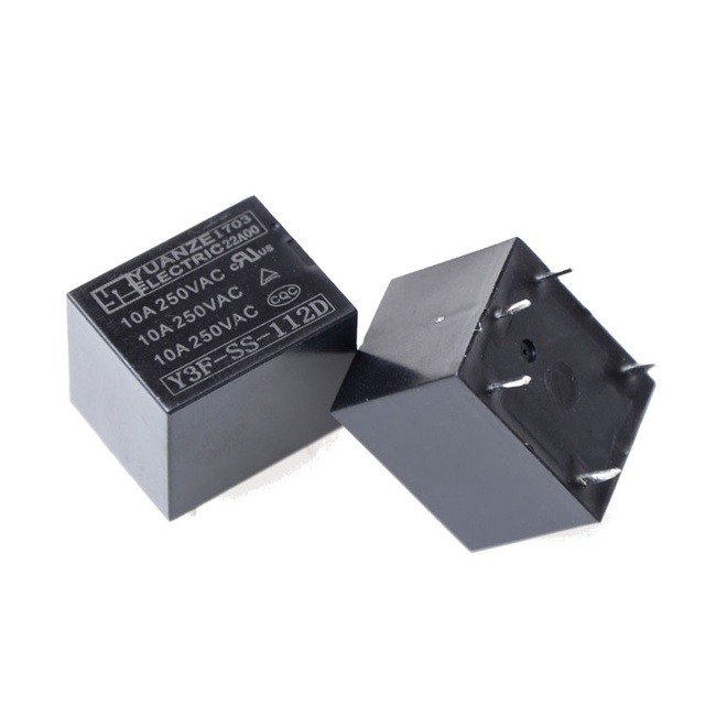 T73 JQC-3FF Coil 5v 12v 24v Mini Power Relais Factory Outlet Sugar Cube Relay HF3FF Load 0.36w 10A 250vac Relay