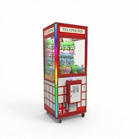 Machine d'arcade commerciale attrape-primes et attrape-sucreries avec lumières LED, en métal, pour parcs d'attractions et centres de divertissement familial PPL