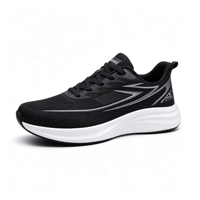 Chaussures de sport respirantes en maille personnalisées pour hommes, légères et confortables, idéales pour la course, la gym et la marche quotidienne.