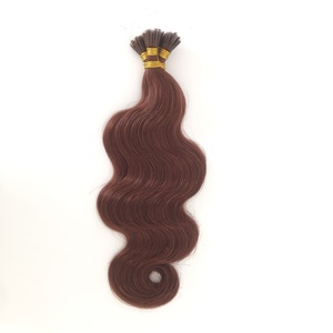 Extensioni per <span class=keywords><strong>Capelli</strong></span> Nano Ring in Vero Capello Europeo Vergine, Ondulato, Colore Mogano Caldo, Lunghezza 10-26 Pollici, Lunga Durata, Senza Grovigli - Vendita Calda - Product Image 4