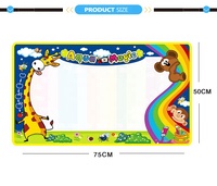 Grand tapis magique aquatique éducatif pour enfants, nouvelle taille, ensemble de tapis de dessin d'eau amusant, tapis de gribouillage d'eau recyclable pour enfants