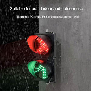 Luces de Tráfico LED de Advertencia de Seguridad Peatonal para Cruce Peatonal, con Instalación Fija, Alimentadas por Batería, de 250 mm, Personalizables - Product Image 3