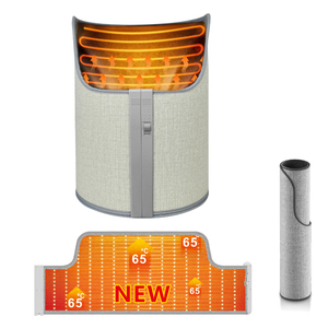 Chauffe-pieds électrique à chauffage rapide pour bureau à domicile, coussin chauffant pour les jambes, panneau pliable, chauffe-jambes infrarouge lointain, chauffe-jambes personnel sous la table - Product Image 6