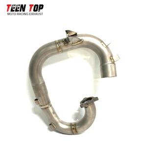 Cabezal de escape para Yamaha YZ450F 2014-2017 <span class=keywords><strong>WR450F</strong></span> <span class=keywords><strong>2016</strong></span>-2018 Tubo delantero de escape de motocicleta - Product Image 3
