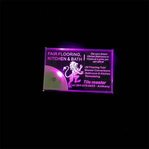 New Laser Engraved LED Business Card Light Custom Design Acrylic Luminescence <strong>Visiting</strong> Card - Product Image 6