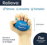 Balles anti-stress en gel TPR pour la thérapie des mains, soulagement de l'anxiété, jouets sensoriels, exercices de renforcement, jouets motivants pour adultes et enfants