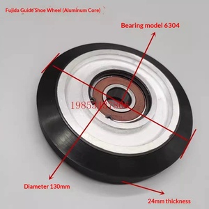 ล้อรองรับรองเท้าฟูจิตะ รุ่น 200*38*6306 พร้อมตุ้มถ่วงน้ำหนัก 130*24*6304 สีดำ/เงิน - Product Image 5