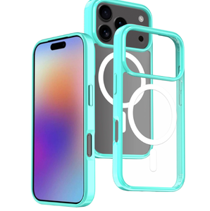 Tùy Chỉnh Thiết Kế Sang Trọng Từ Không Dây Sạc Rõ Ràng Trường Hợp Điện Thoại Cho 16 15 14 13 12 11 17 17 Không Khí 17 Pro - Product Image 3