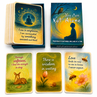 Vente en gros personnalisée de 50 cartes d'affirmation douce, jeu d'oracle, cartes de guérison spirituelle, cartes de tarot parfumées, OEM ODM