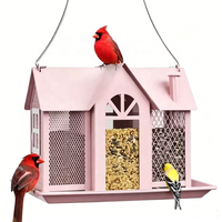 Décorations d'extérieur, fournitures pratiques pour le jardin, nouveaux mangeoires à oiseaux créatifs en forme de maisons suspendues