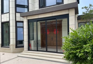 <span class=keywords><strong>Puerta</strong></span> <span class=keywords><strong>Corredera</strong></span> Automática Interior para Edificio de Oficinas con Vidrio y Marco de Acero Inoxidable, Diseño Moderno y Minimalista - Product Image 3