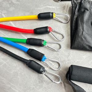 <span class=keywords><strong>Kit</strong></span> de 11 Pièces de <span class=keywords><strong>Bandes</strong></span> de Résistance pour Tractions avec Logo Personnalisé pour Entraînement de Yoga à Domicile, Sangles pour Épaules, Jambes et Chevilles - Product Image 4