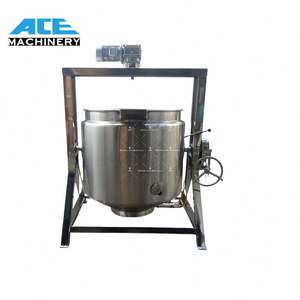 Hervidor con camisa industrial de 100-600L, olla de cocina de pasta de curry, caramelo de caramelo, hacer salsa de Chile, máquina de cocina de Gas CON MEZCLADOR - Product Image 5