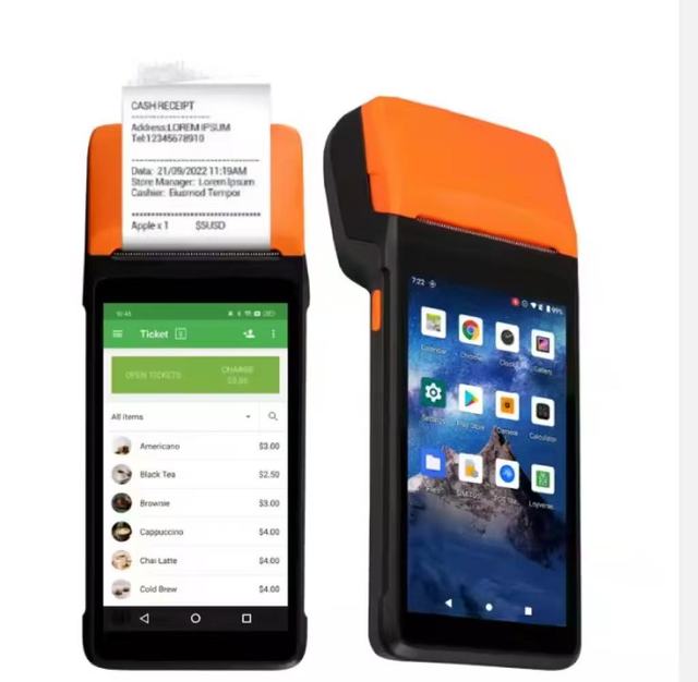 Handheld  POS Printer for Business Payment Terminal with SDK 58MM Printer Android 11 Google Play Available