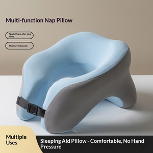 Cuscino per il riposo a forma di U in memory foam, ergonomico, con supporto per le braccia, a lento ritorno, traspirante, regolabile, per dormire sulla pancia, colore personalizzabile - Product Image 6