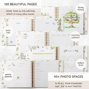 Álbum de Fotos Personalizado para Bebés, Libro de Recuerdos, Diario de Hitos, Tapa Dura, Libro de Recuerdos de Nacimiento para Niños y Niñas - Product Image 5