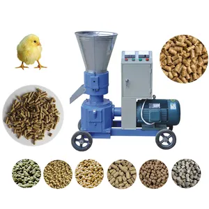 1 ton per hour animal feed pellet production line feed pellet plant poultry processing plant feed mill plant