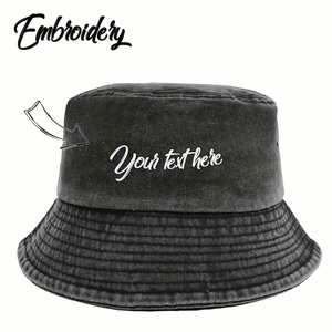 Custom Logo Outdoor Bucket <b>Hat</b> Embroidered Lightweight Breathable Sun <b>Hat</b> for <b>Hiking</b> Fishing Travel-Men Women's Ski Cycling - Product Image 2