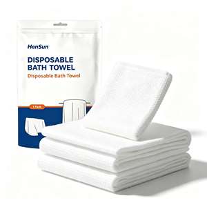 Toallas de baño desechables de gran tamaño, envueltas individualmente, de secado rápido, absorbentes y suaves para viajes, hoteles, spa y salón de belleza. - Product Image 2