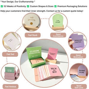 <span class=keywords><strong>Gioco</strong></span> di carte di affermazione personalizzabile ad alta quantità <span class=keywords><strong>domande</strong></span> personalizzate per l'affermazione della salute mentale carte stampa mazzo di carte - Product Image 3